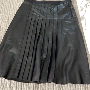 Vince pleated leather skirt 6